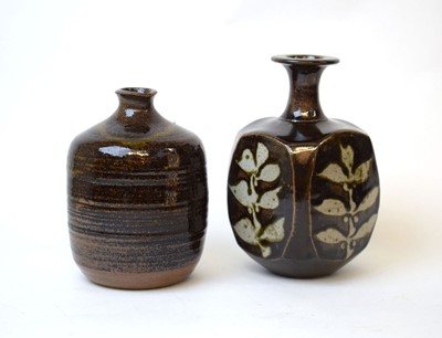 Lot 206 - A 1960/70's studio pottery bud vase together...