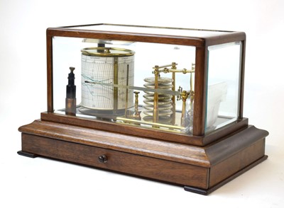 Lot 100 - A James A Sinclair & Coy Ltd. barograph in a...