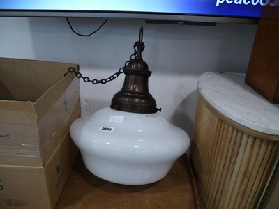 Lot 1005 - Reclaimed metal ceiling light fixture with...