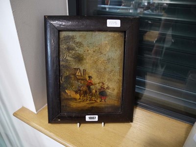 Lot 1007 - Pair of framed Napoleonic oil on boards...