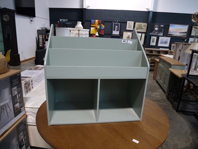 Lot 1067 - Green coloured nursery bookcase