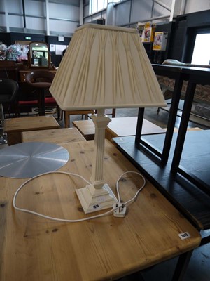 Lot 1074 - Modern off-white table lantern in the form of...
