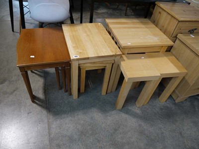 Lot 1085 - Collection of composite wood beech effect and...