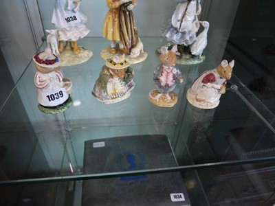 Lot 1039 - 4 Royal Doulton mouse ornaments from the...