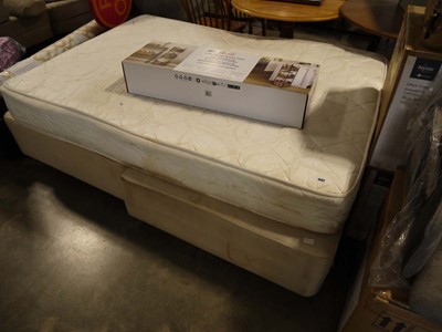 Lot 1043 - Double divan bed with mattress