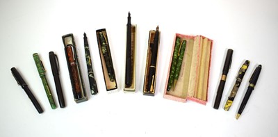 Lot 145 - A group of mainly fountain pens including...