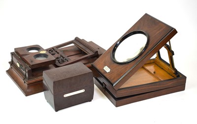 Lot 154 - A Rowsell's Graphoscope in mahogany with an...