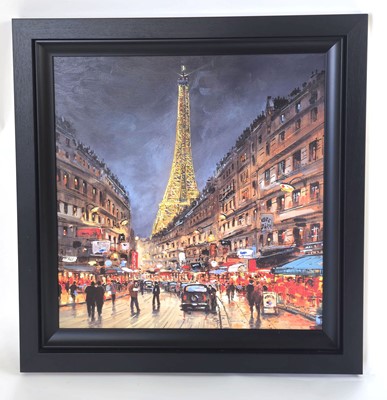 Lot 94 - H Lisz (21st Century), A Parisian scene, the...
