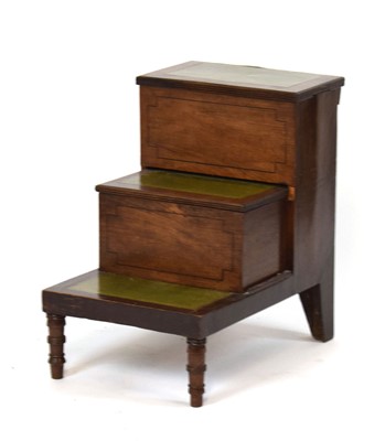 Lot 40 - A set of Victorian mahogany and tooled leather...