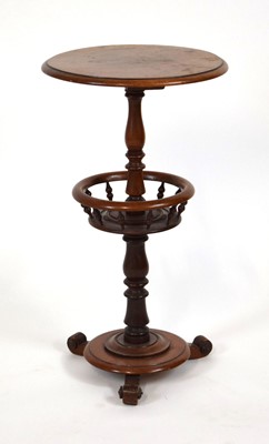 Lot 45 - A Victorian mahogany wine table with a second...