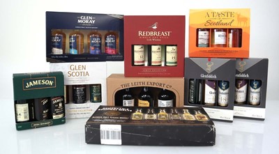 Lot 104 - 9 assorted Whisky miniature Gift Sets...