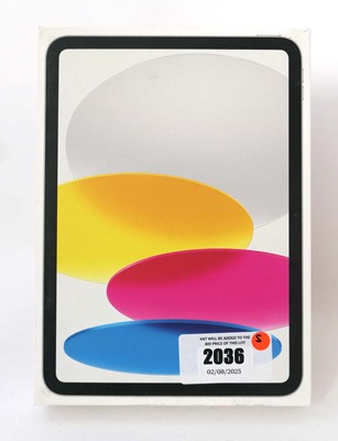 Lot 2036 - *Sealed* iPad 10th Gen A2696 64GB Silver