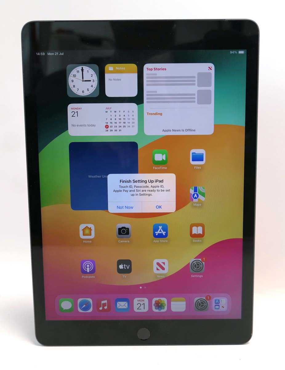 Lot 2073 - iPad 9th Gen 64GB Space Grey (SIM slot)