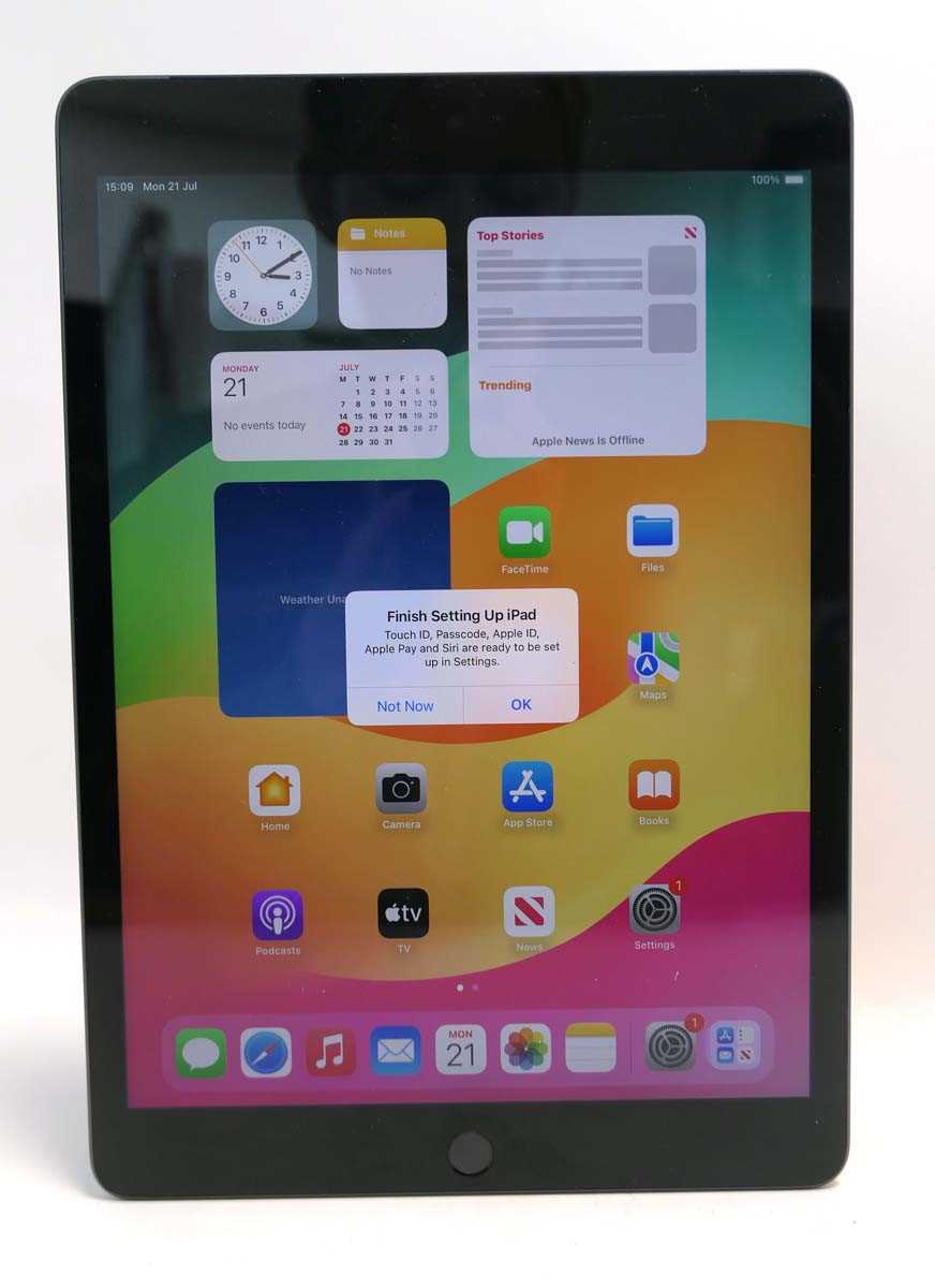Lot 2081 - iPad 9th Gen 64GB Space Grey (SIM slot)