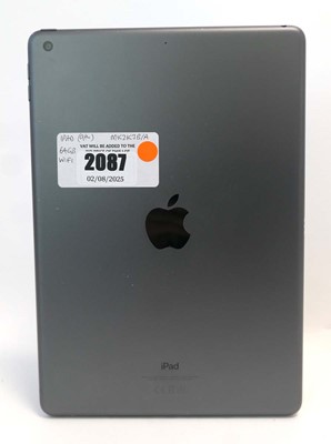 Lot 2087 - iPad 9th Gen 64GB Space Grey