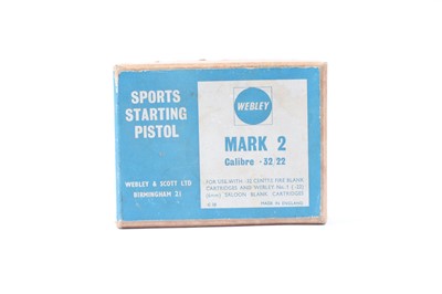Lot 1471 - .32/.22 (blank) Webley Mark 2 Sports Starting...