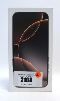 Lot 2108 - *Sealed* iPhone 16 Pro Max 1TB Desert Titanium