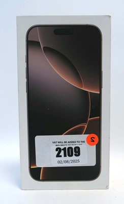 Lot 2109 - *Sealed* iPhone 16 Pro Max 256GB Desert Titanium