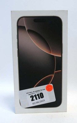 Lot 2110 - *Sealed* iPhone 16 Pro Max 256GB Desert Titanium
