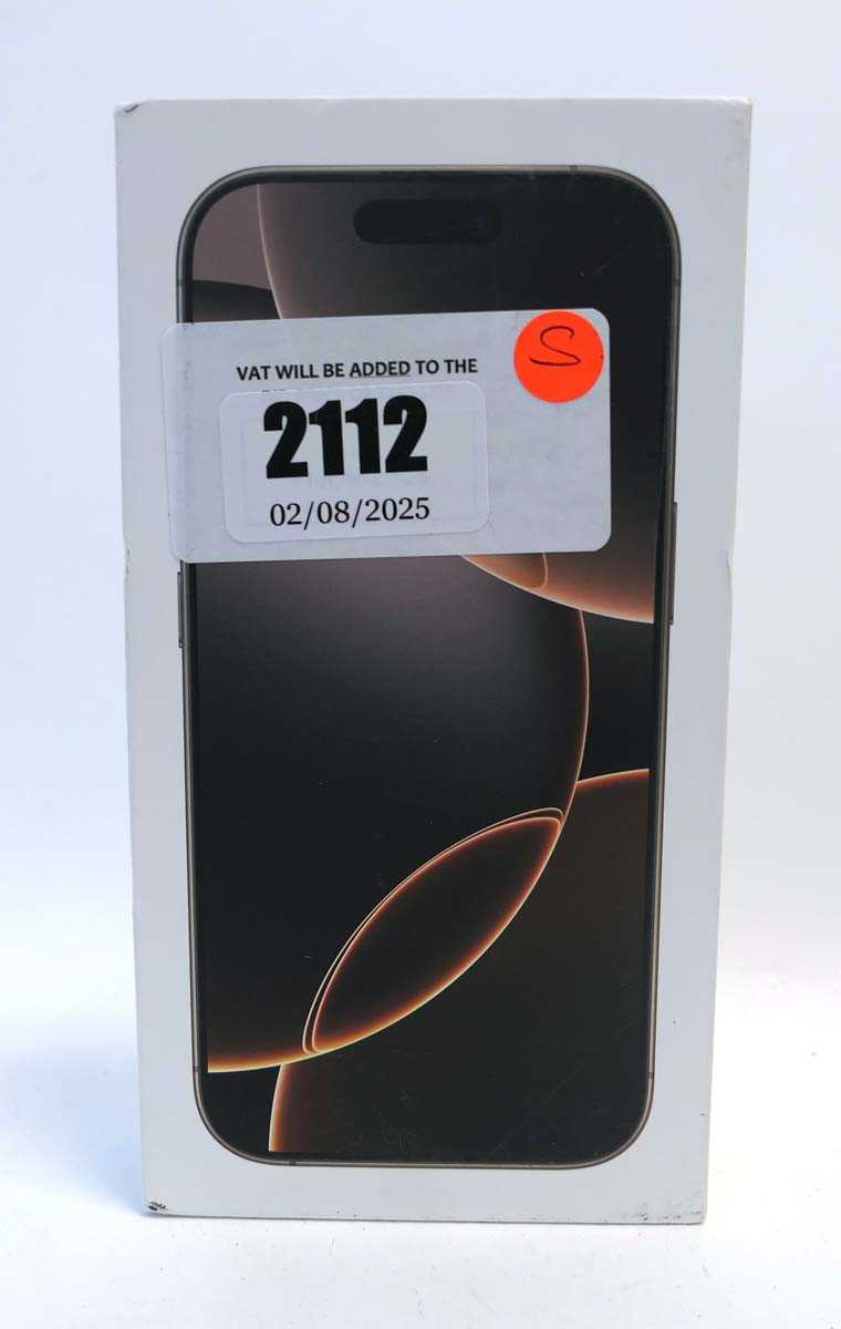 Lot 2112 - *Sealed* iPhone 16 Pro 256GB Desert Titanium