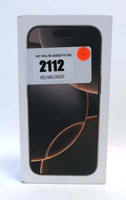 Lot 2112 - *Sealed* iPhone 16 Pro 256GB Desert Titanium