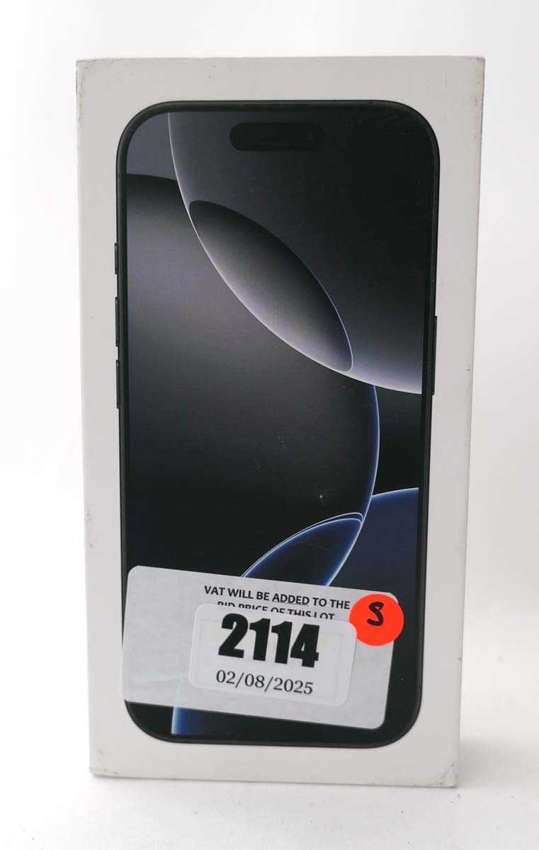Lot 2114 - *Sealed* iPhone 16 Pro 128GB Black Titanium