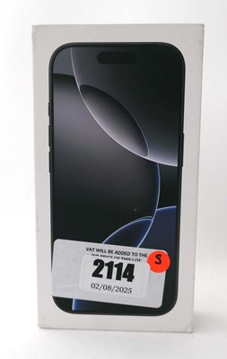 Lot 2114 - *Sealed* iPhone 16 Pro 128GB Black Titanium