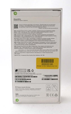 Lot 2114 - *Sealed* iPhone 16 Pro 128GB Black Titanium