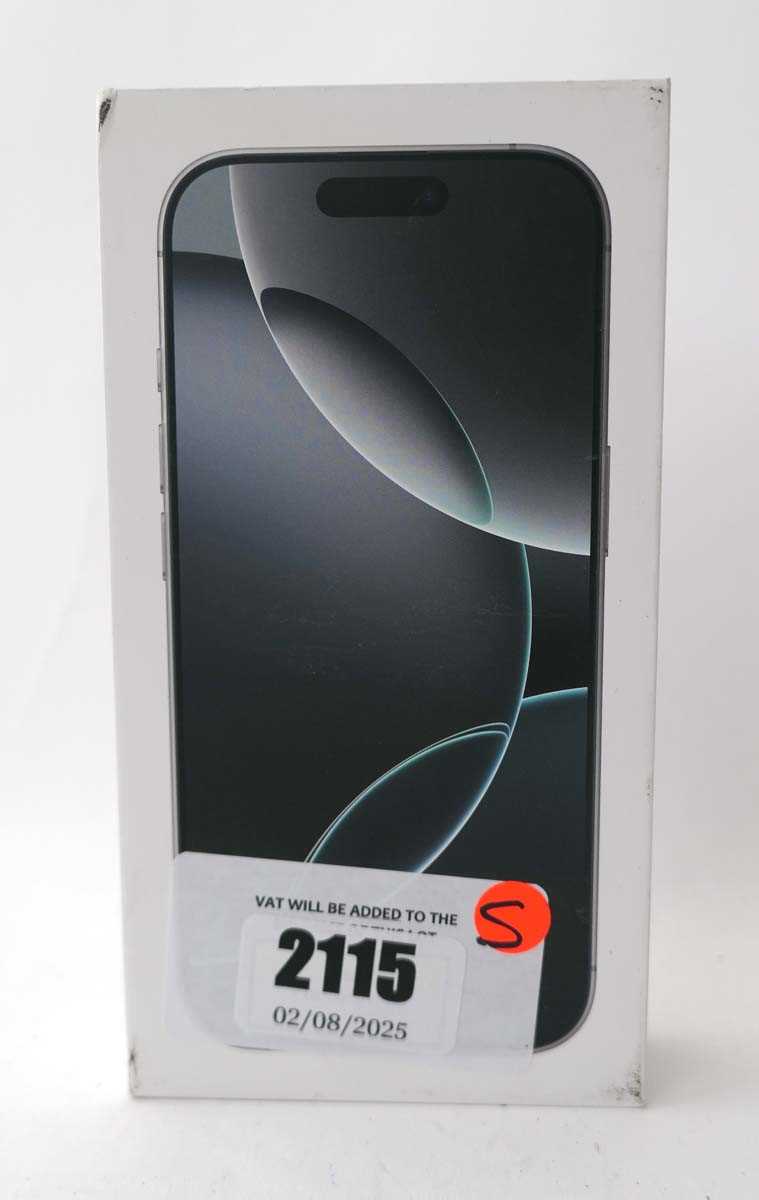 Lot 2115 - *Sealed* iPhone 16 Pro 128GB White Titanium