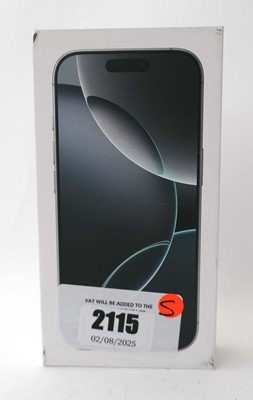 Lot 2115 - *Sealed* iPhone 16 Pro 128GB White Titanium