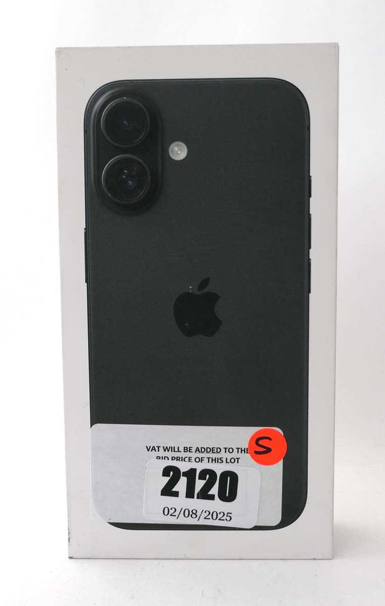 Lot 2120 - *Sealed* iPhone 16 128GB Black