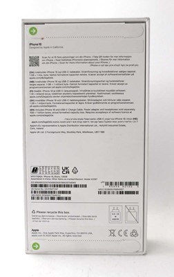 Lot 2121 - *Sealed* iPhone 16 128GB Black