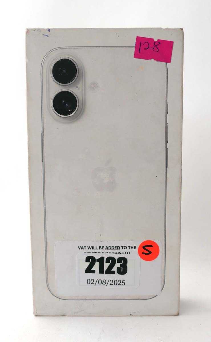 Lot 2123 - *Sealed* iPhone 16 128GB White