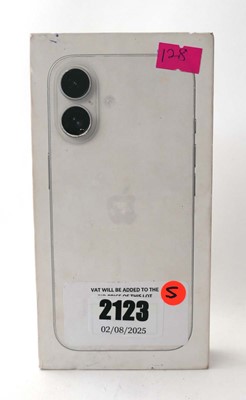 Lot 2123 - *Sealed* iPhone 16 128GB White