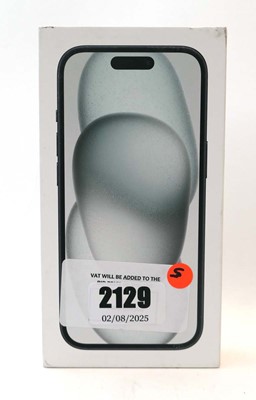 Lot 2129 - *Sealed* iPhone 15 128GB Black
