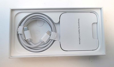 Lot 2130 - iPhone 15 128GB Black with box and cable
