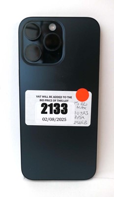 Lot 2133 - iPhone 15 Pro Max 256GB Blue Titanium