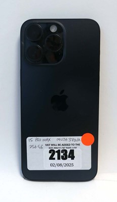 Lot 2134 - iPhone 15 Pro Max 256GB Blue Titanium