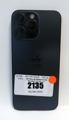 Lot 2135 - iPhone 15 Pro Max 256GB Blue Titanium