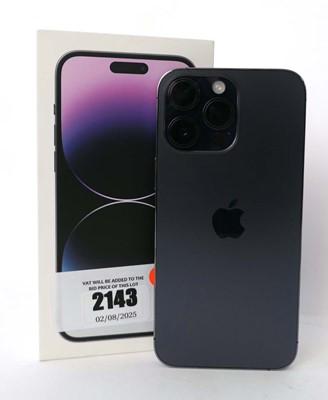 Lot 2143 - iPhone 14 Pro Max 128GB Deep Purple with box