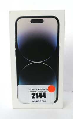 Lot 2144 - iPhone 14 Pro 128GB Space Black with box