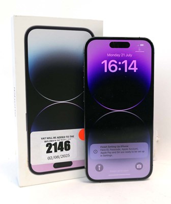 Lot 2146 - iPhone 14 Pro 128GB Deep Purple with box