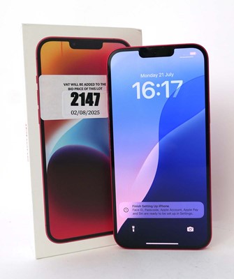 Lot 2147 - iPhone 14 Plus 512GB Red with box