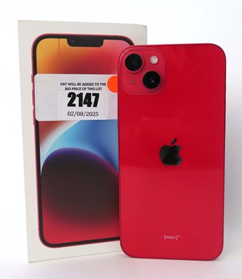 Lot 2147 - iPhone 14 Plus 512GB Red with box