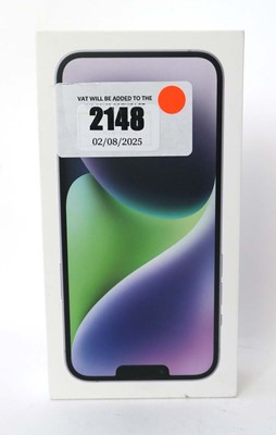Lot 2148 - iPhone 14 Plus 128GB Purple with box and cable