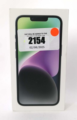 Lot 2154 - iPhone 14 128GB Midnight with box