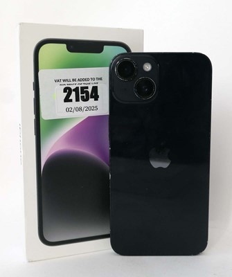 Lot 2154 - iPhone 14 128GB Midnight with box