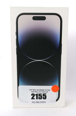 Lot 2155 - iPhone 14 Pro 256GB Space Black with box
