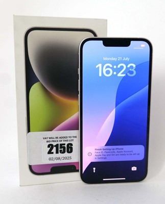 Lot 2156 - iPhone 14 128GB Starlight with box