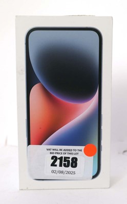Lot 2158 - iPhone 14 256GB Blue with box